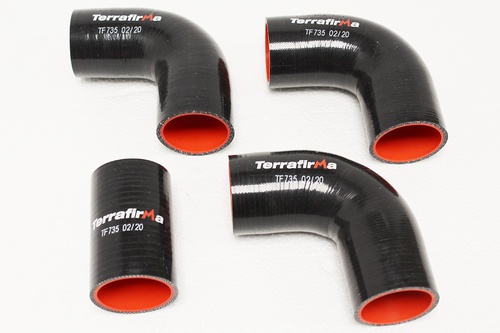 TERRAFIRMA SILICONE INTERCOOLER HOSE KIT BLACK 90/110/130 200TDI