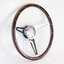 Volante Madeira "Evander Wood Rim" 15" com cubo