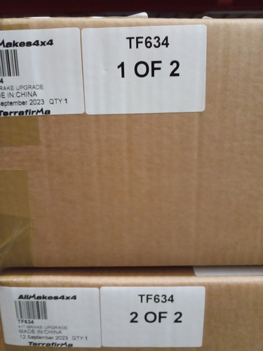 TF 340MM BIG BRAKE UPGRADE: FERODO PADS/TF CDG DISCS - D3/D4/RRS