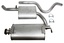 SILENCER+PIPE-EXHAUST (CENTRE+REAR) PETROL 1989 ON RRC