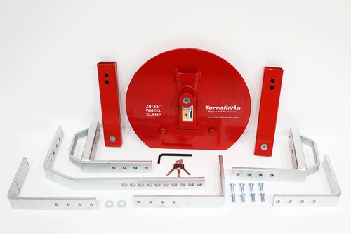 TERRAFIRMA XL SECURITY WHEEL CLAMP SUITS WHEELS 32" to 35" DIA.