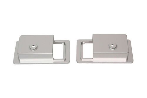 DEFENDER DOOR LEVER SURROUND PAIR SILVER