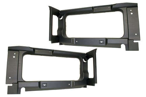 90 WITH WINDOW CUT-OUTS - REAR SIDE PANELS - BLACK