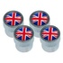 Tampas válvulas pneus alumínio bandeira UK original LR