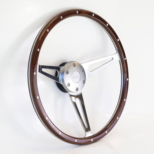 Volante Madeira "Evander Wood Rim" 15" com cubo