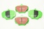 REAR BRAKE PAD SET HIGH PERFORMANCE