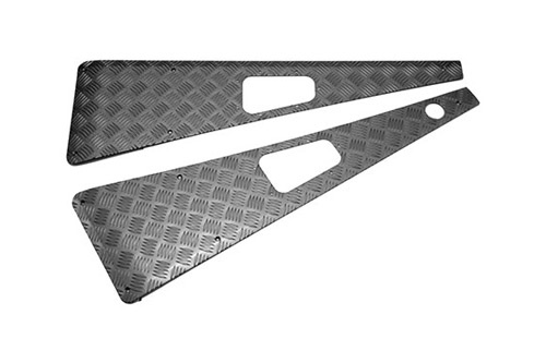 WING TOPS PAIR - BLACK - L/H AERIEL HOLE