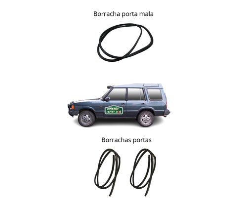 Kit Borrachas Discovery 1 (3 PORTAS)