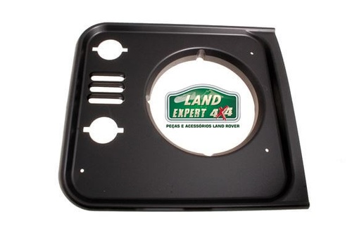 Acabamento farol direito Defender TD5 preto brilhante