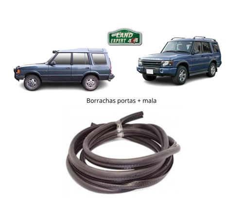 kit borrachas a metro (21 metros) para Discovery 1 (5 portas) / Discovery 2