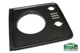 Acabamento farol esquerdo Defender TD5 preto brilhante