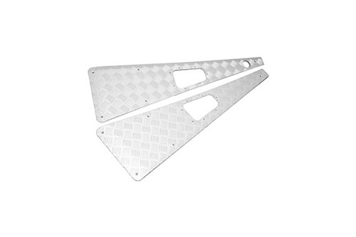 WING TOPS PAIR - SILVER - R/H AERIEL