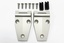 ALUMINIUM BONNET HINGE KIT SILVER