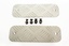 BUMPER TREAD PLATE CHEQUER PLATE - PAIR- SILVER- ALL DEF