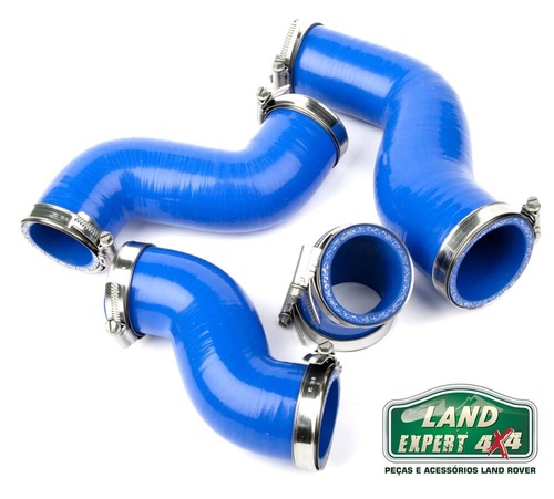 Kit Tubos turbo silicone Discovery 2 TD5 C/Abraçadeiras