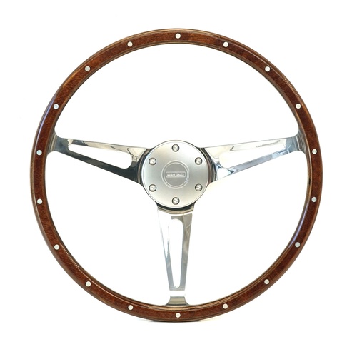 Volante Madeira "Evander Wood Rim" 15" com cubo