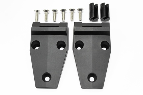 ALUMINIUM DEFENDER BONNET HINGE KIT BLACK