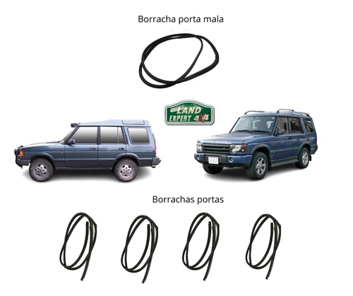 Kit Borrachas Discovery 1 (5 portas) e Discovery 2