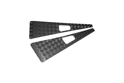 WING TOPS PAIR - BLACK - NO AERIEL HOLE