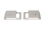 DEFENDER DOOR LEVER SURROUND PAIR SILVER