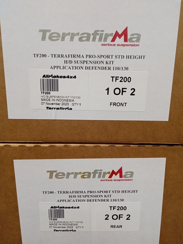 TERRAFIRMA PRO SPORT STD HEIGHT H/D SUSPENSION KIT 110/130