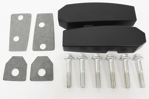 ALUMINIUM WINDSCREEN BRACKET PAIR BLACK