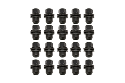 WHEEL NUT - SATIN BLACK x 20