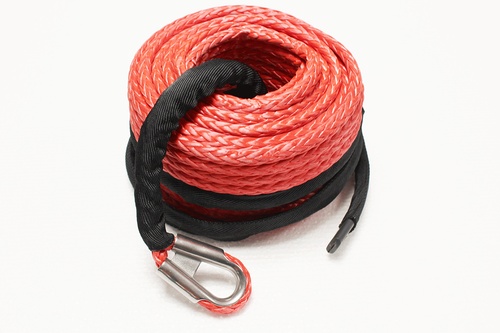 RED 27M X 10MM SYNTHETIC WINCH ROPE FOR TF3320 & TF3301 WINCHES