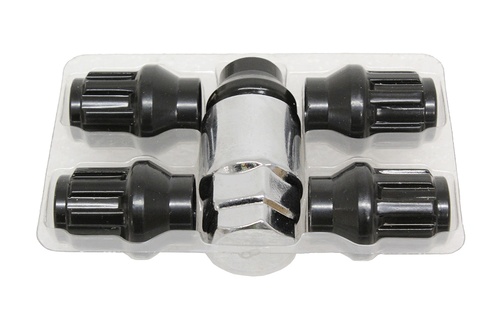 LOCKING WHEEL NUT KIT BLACK ONLY(5)