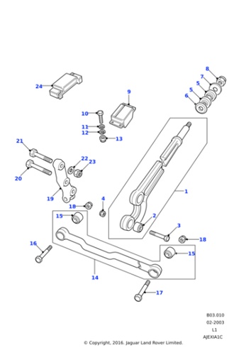 Casquilho braço frente supensão Discovery 1/ RR/ Defender - Radius Arm