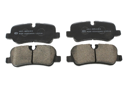 BRAKE PAD SET - REAR - AXEL SET WITH SPR
