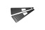 WING TOPS PAIR - BLACK - R/H AERIEL HOLE