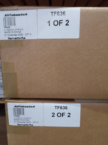 TF 340MM BIG BRAKE UPGRADE: CDG DISCS/PREM. CERAMIC PADS - D3/D4/RRS
