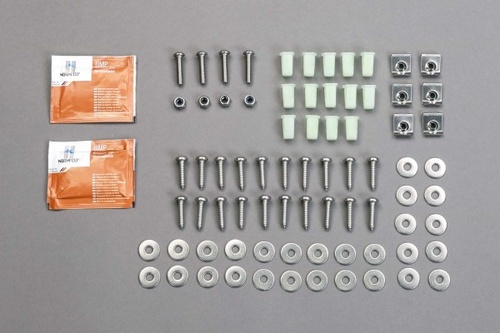Kit parafusos inox chão frente (zona dos pés) Defender