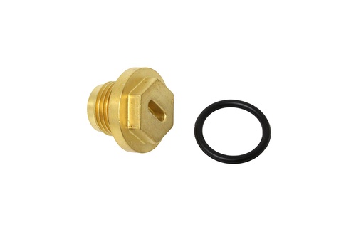 PLUG - INC O RING (BRASS)