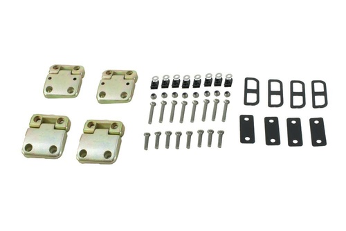 Kit Dobradiças portas da frente c/ parafusos em aço inox Defender e Series