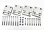 DEFENDER DOOR HINGES 2ND ROW ALUMINIUM