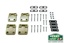 Kit de Dobradiças portas traseiras Defender 110/130 - Bearmach