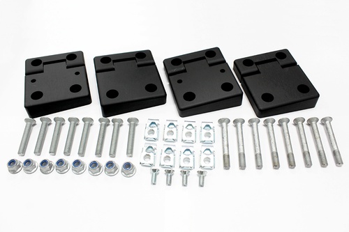 DEFENDER FRONT DOOR HINGES ANODISED BLACK