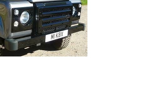 Grelha inferior Facelift KBX Defender preto brilhante