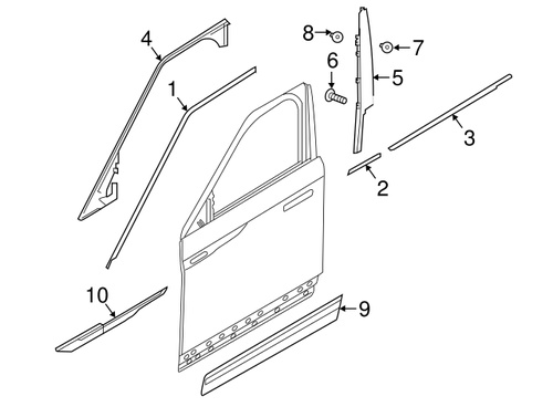 Raspador Exterior Vidro Lado Direito RR Velar