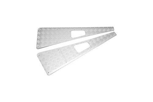 WING TOPS PAIR - SILVER - NO AERIEL HOLE