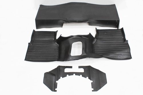 Kit tapetes com isolamento acústico Defender 300 Tdi & TD5 - Wright (preto)