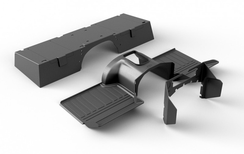 Kit borracha chão e bancos Defender 300 Tdi / Td5 - Exmoor Trim (preto)