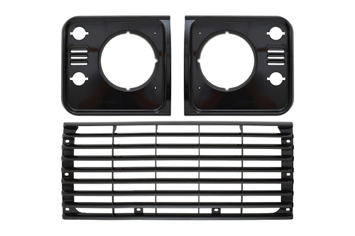 GRILLE HLAMP SURROUND SET SANTORINI BLACK